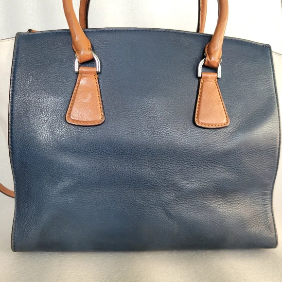 Michael Kors Large Sophie Zip Top Satchel Colorblock Leather With Strap - Picture 7 of 15